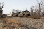 NS 1028 takes train 26X east past MP 116
